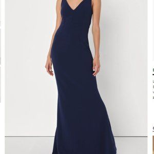 Melora Navy Blue Sleeveless Maxi Dress - with Tags